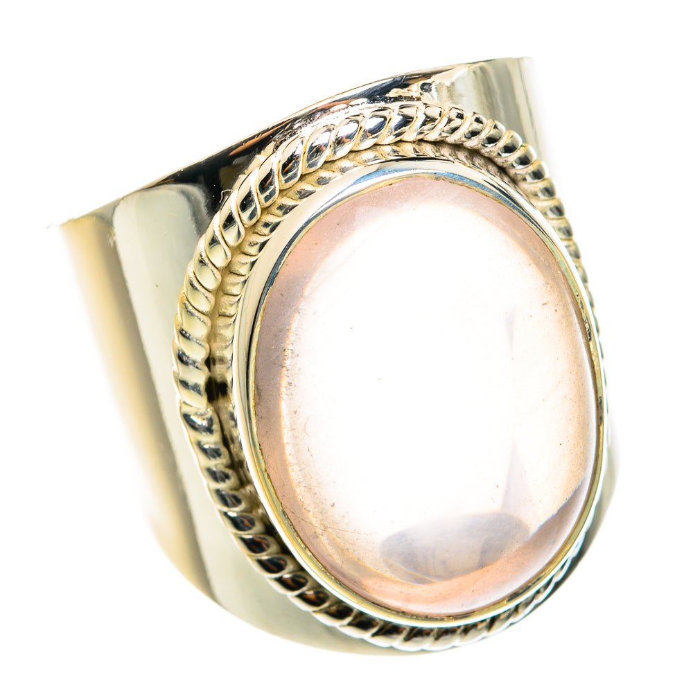Rose Quartz Rings handcrafted by Anasilvercos - RING77667