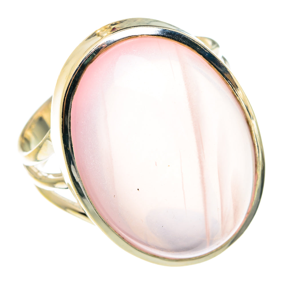 Rose Quartz Rings handcrafted by Anasilvercos - RING77668