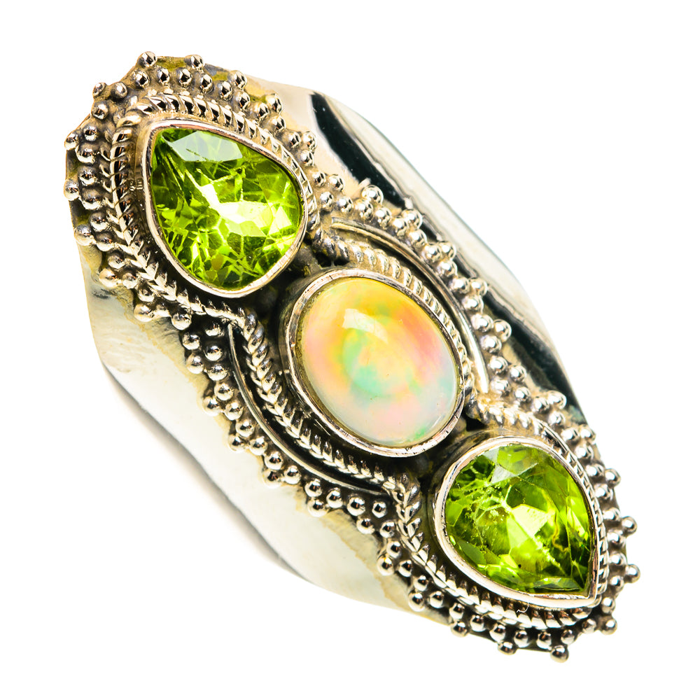 Ethiopian Opal Rings handcrafted by Anasilvercos - RING77686