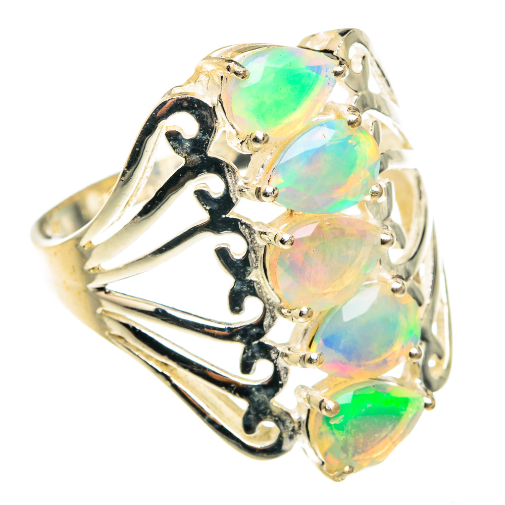 Ethiopian Opal Rings handcrafted by Anasilvercos - RING77690