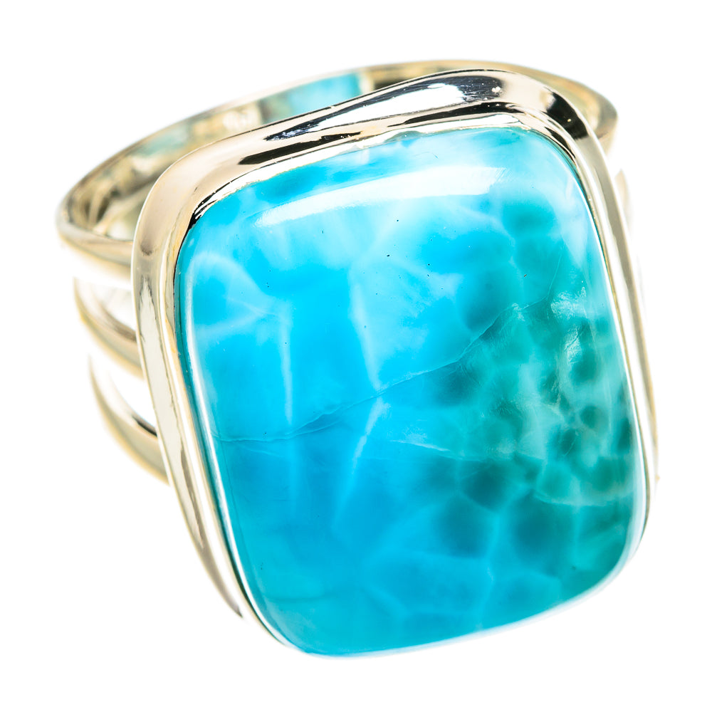 Larimar Rings handcrafted by Anasilvercos - RING77696