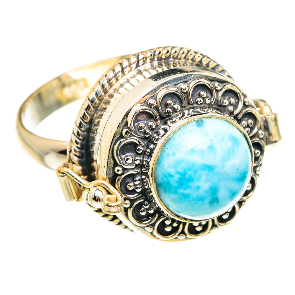 Larimar Rings handcrafted by Anasilvercos - RING77697