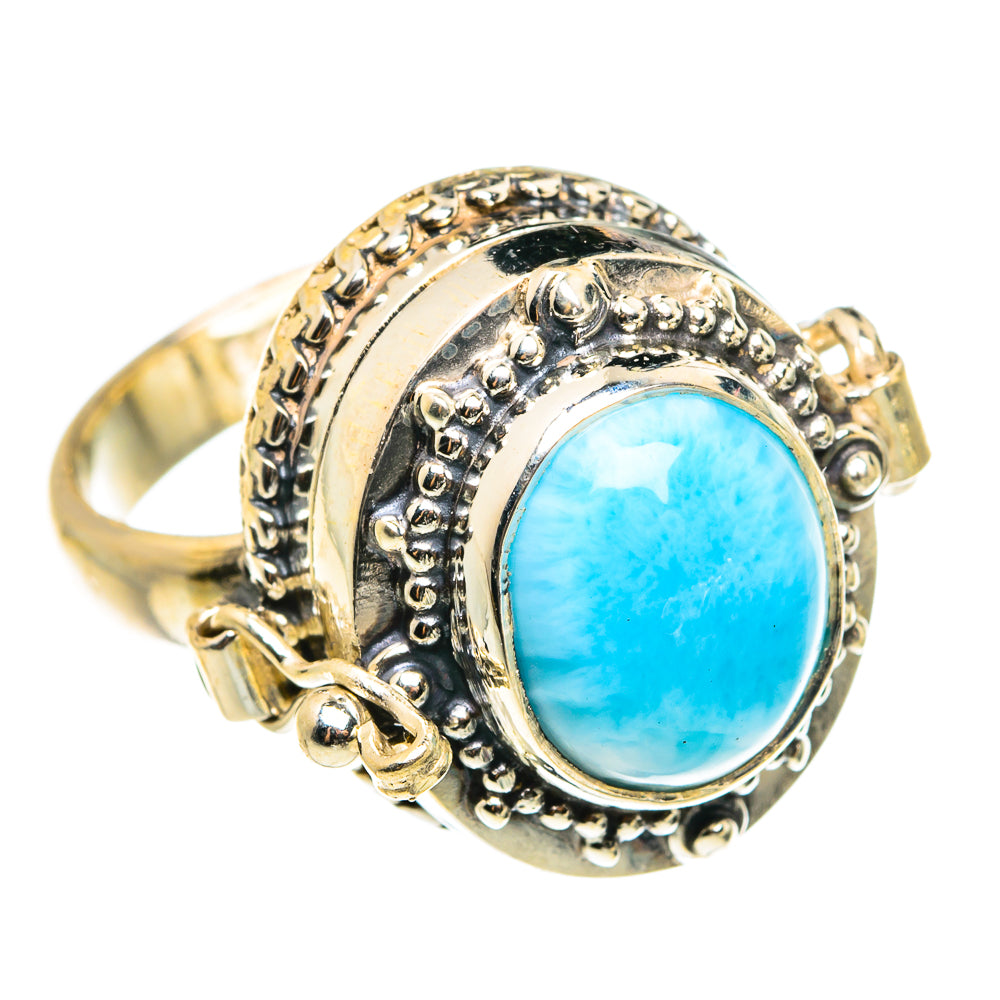 Larimar Rings handcrafted by Anasilvercos - RING77698