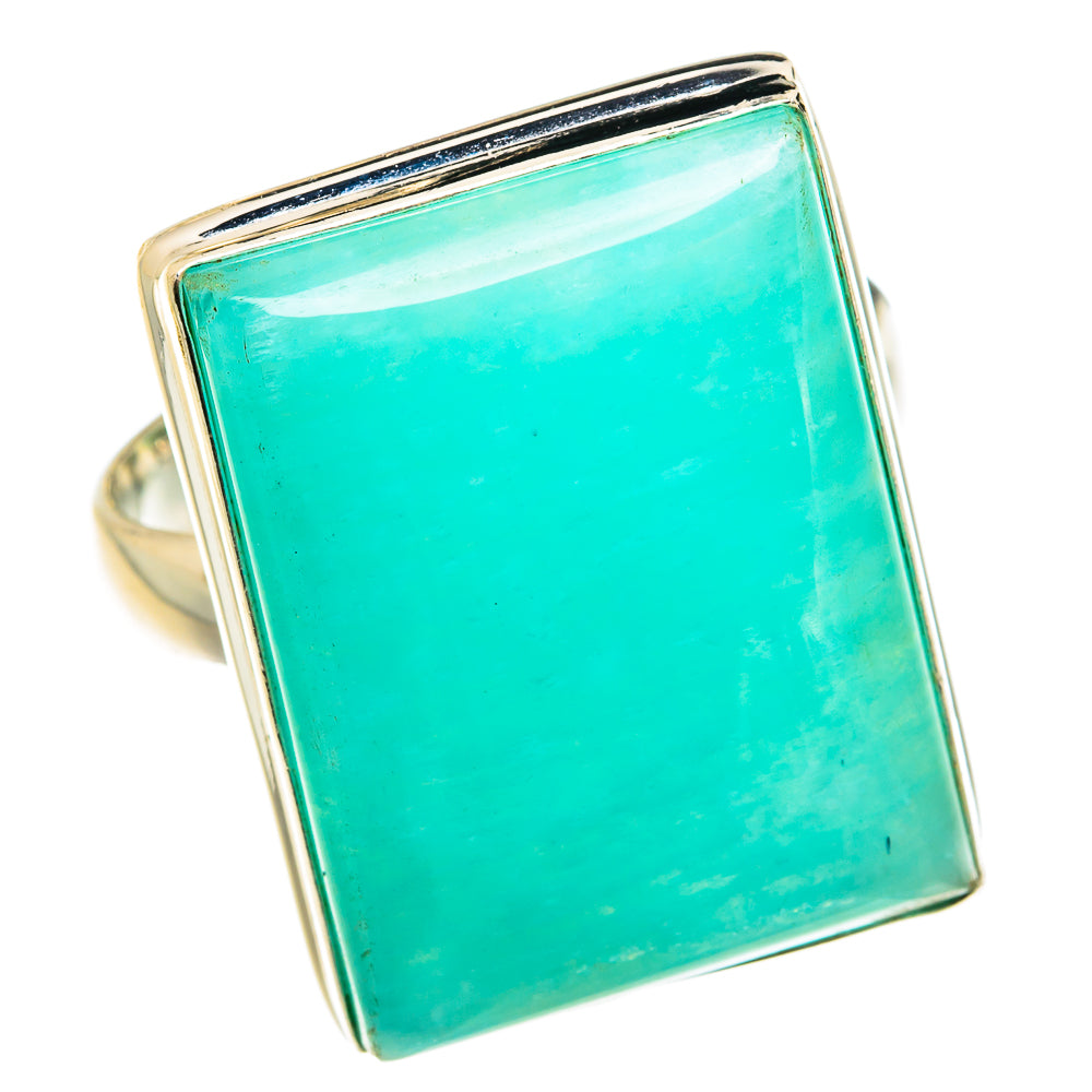 Peruvian Amazonite Rings handcrafted by Anasilvercos - RING77703