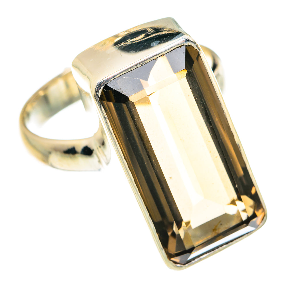 Smoky Quartz Rings handcrafted by Anasilvercos - RING77704