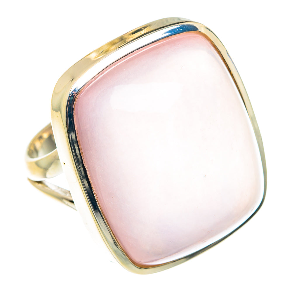 Rose Quartz Rings handcrafted by Anasilvercos - RING77711