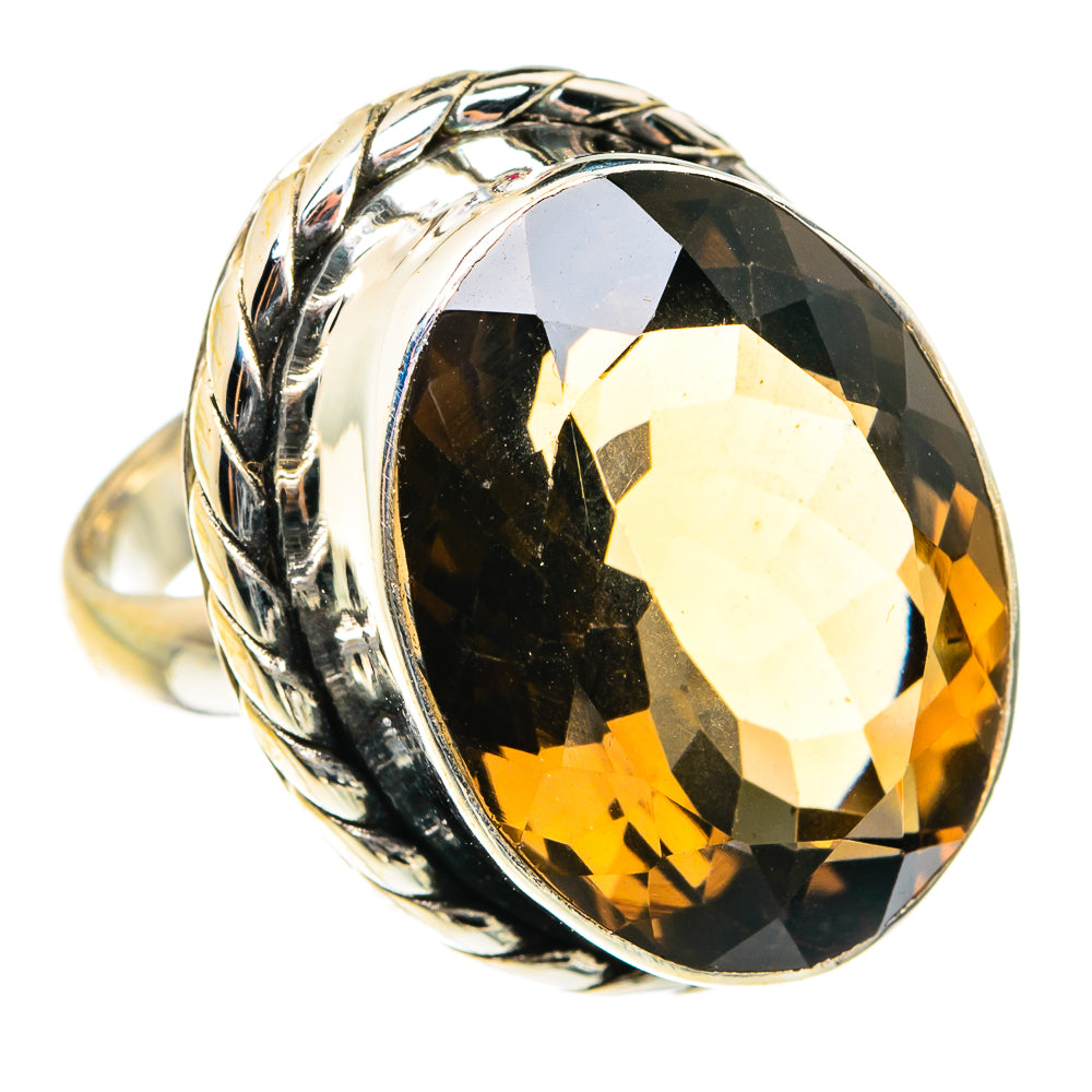 Smoky Quartz Rings handcrafted by Anasilvercos - RING77739