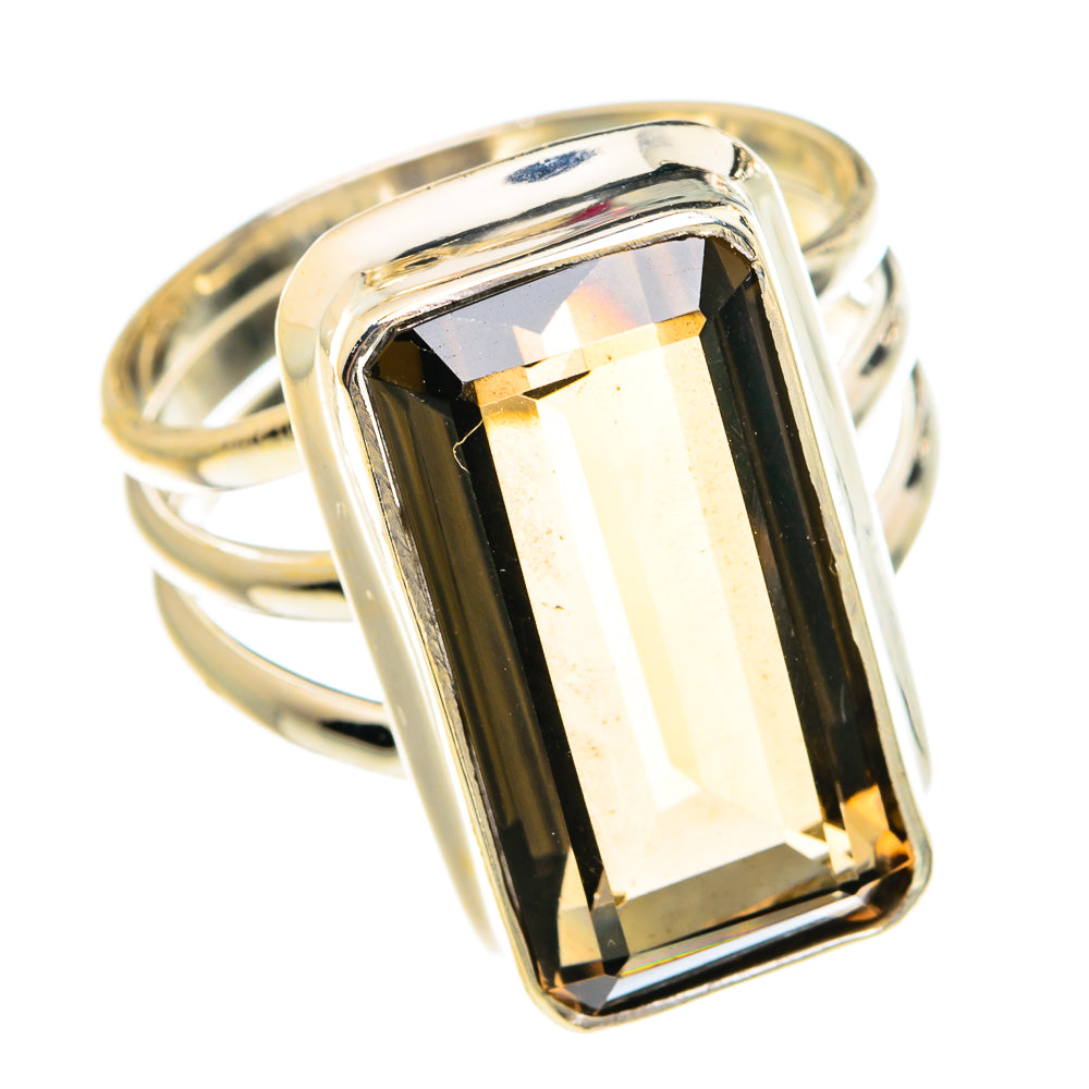 Smoky Quartz Rings handcrafted by Anasilvercos - RING77744