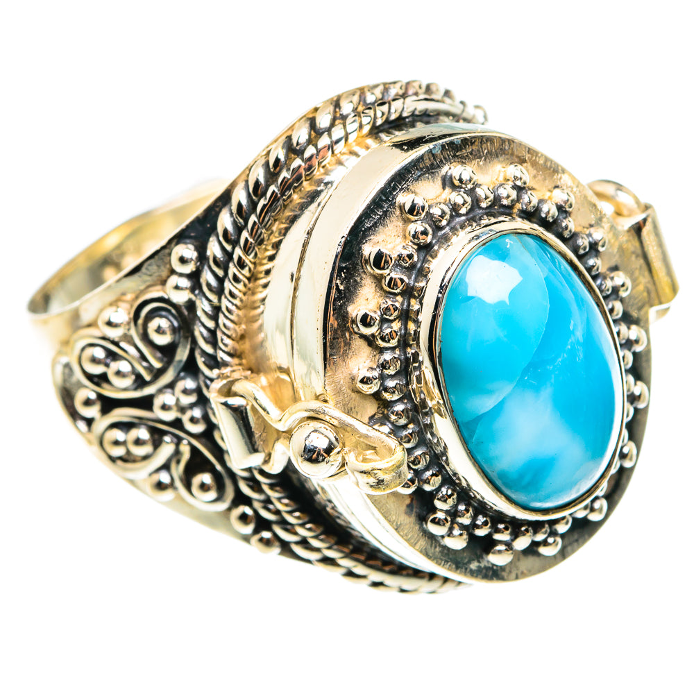 Larimar Rings handcrafted by Anasilvercos - RING77771