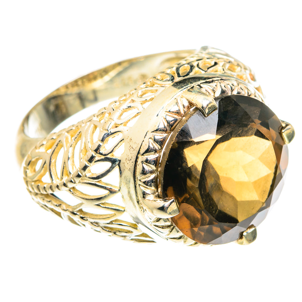 Smoky Quartz Rings handcrafted by Anasilvercos - RING77779