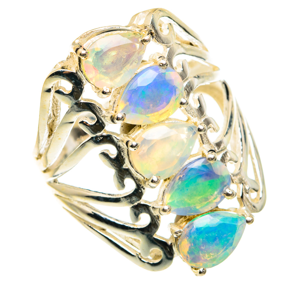Ethiopian Opal Rings handcrafted by Anasilvercos - RING77780