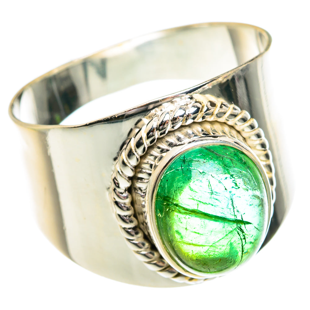 Green Aventurine Rings handcrafted by Anasilvercos - RING77789