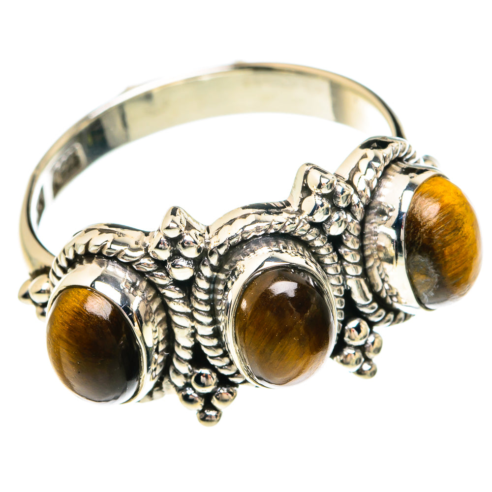 Tiger Eye Rings handcrafted by Anasilvercos - RING77791