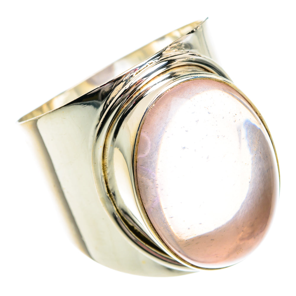 Rose Quartz Rings handcrafted by Anasilvercos - RING77796