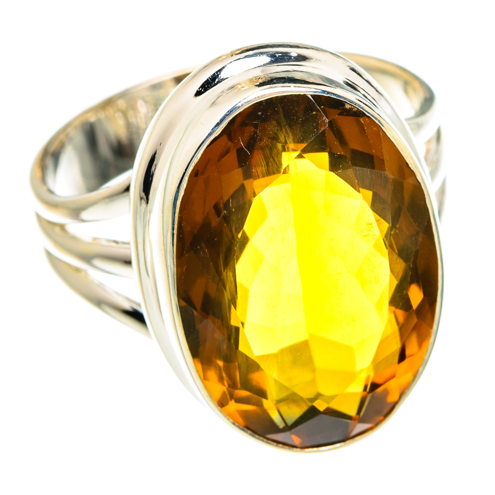 Mandarin Citrine Rings handcrafted by Anasilvercos - RING77828