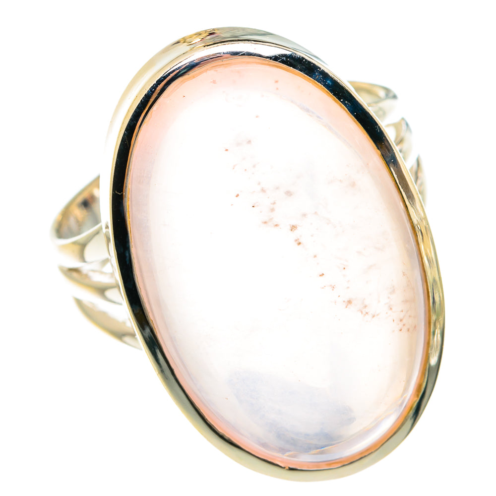 Rose Quartz Rings handcrafted by Anasilvercos - RING77862