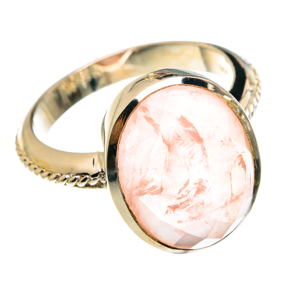 Rose Quartz Rings handcrafted by Anasilvercos - RING77864