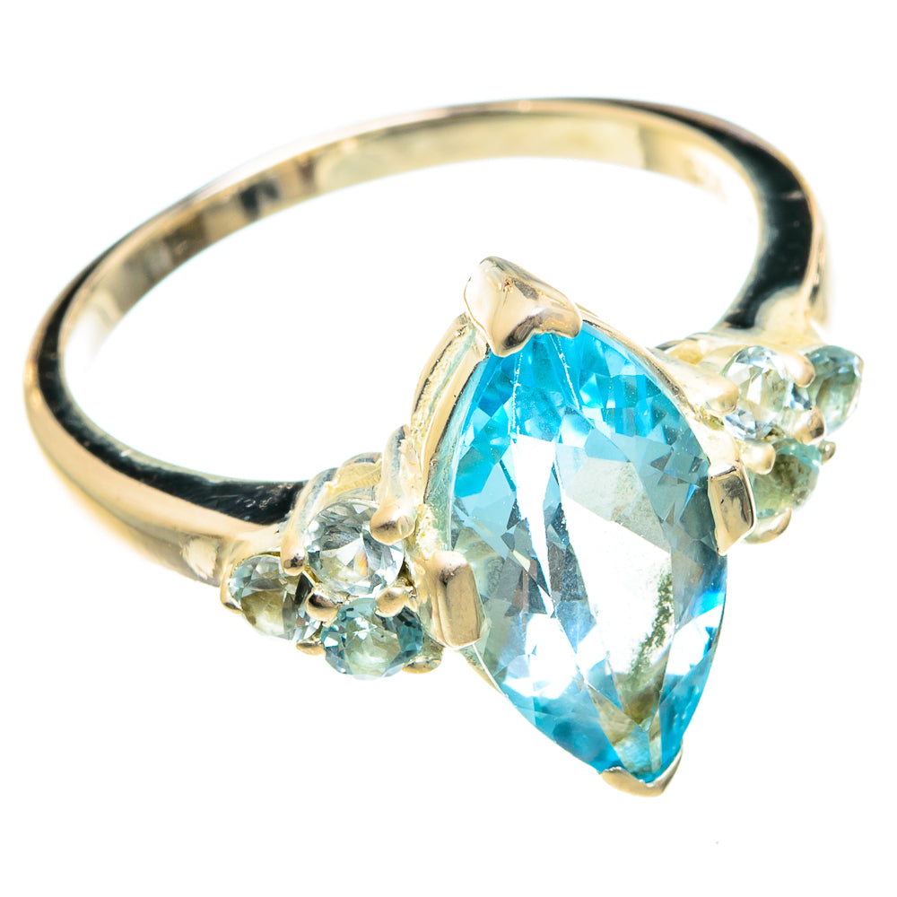 Blue Topaz Rings handcrafted by Anasilvercos - RING77883