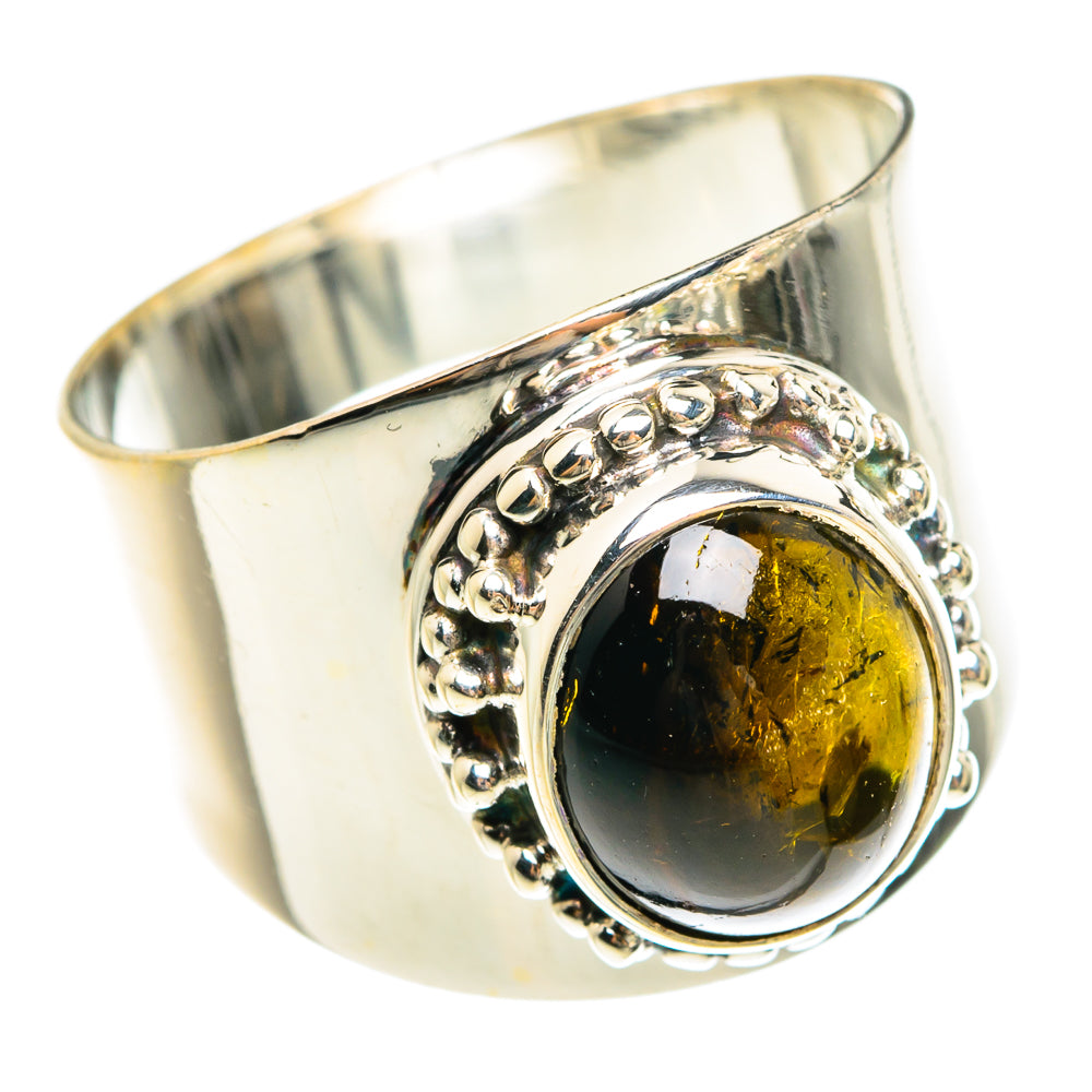 Green Tourmaline Rings handcrafted by Anasilvercos - RING77887