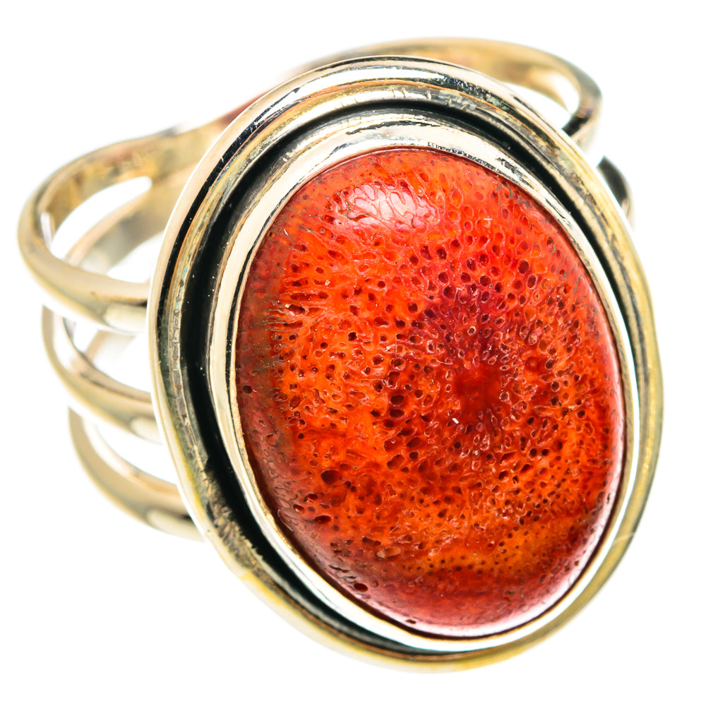 Sponge Coral Rings handcrafted by Anasilvercos - RING77890