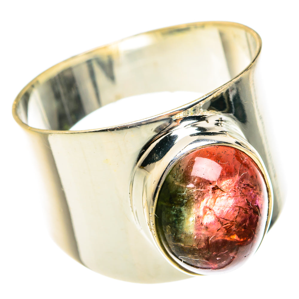 Watermelon Tourmaline Rings handcrafted by Anasilvercos - RING77907