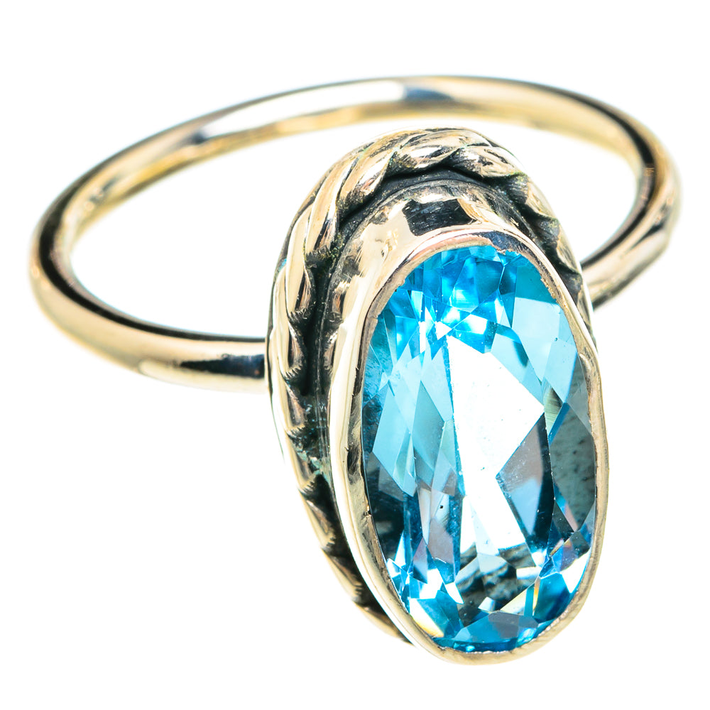 Blue Topaz Rings handcrafted by Anasilvercos - RING77909
