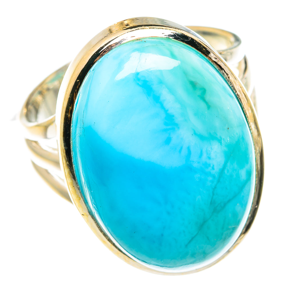 Larimar Rings handcrafted by Anasilvercos - RING77913