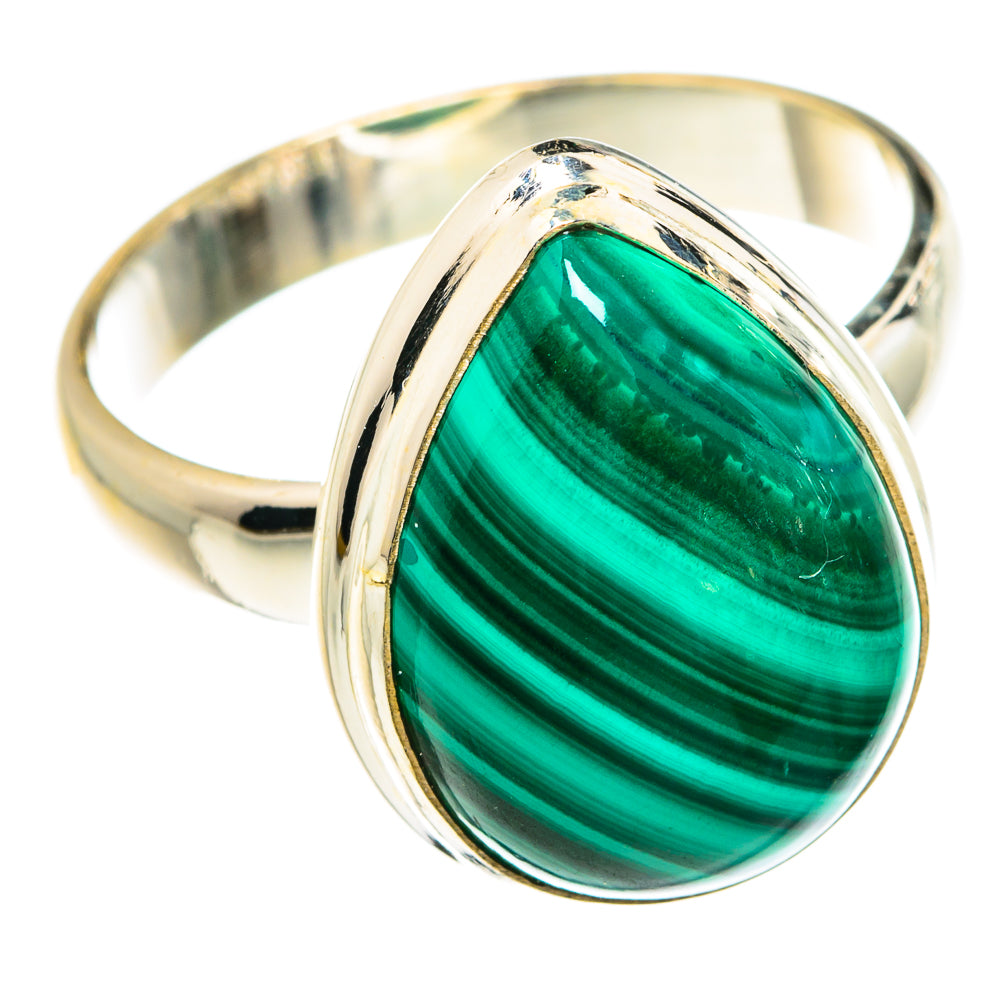 Malachite Rings handcrafted by Anasilvercos - RING77915