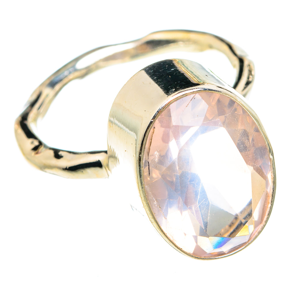 Rose Quartz Rings handcrafted by Anasilvercos - RING77923