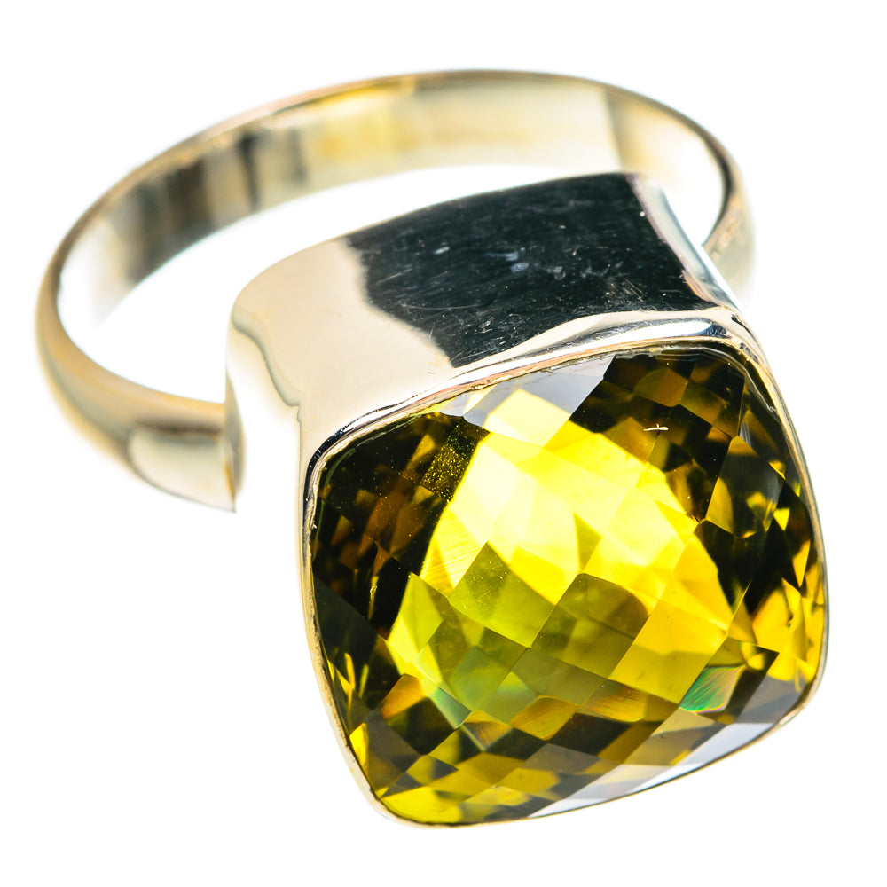 Olive Quartz Rings handcrafted by Anasilvercos - RING77942