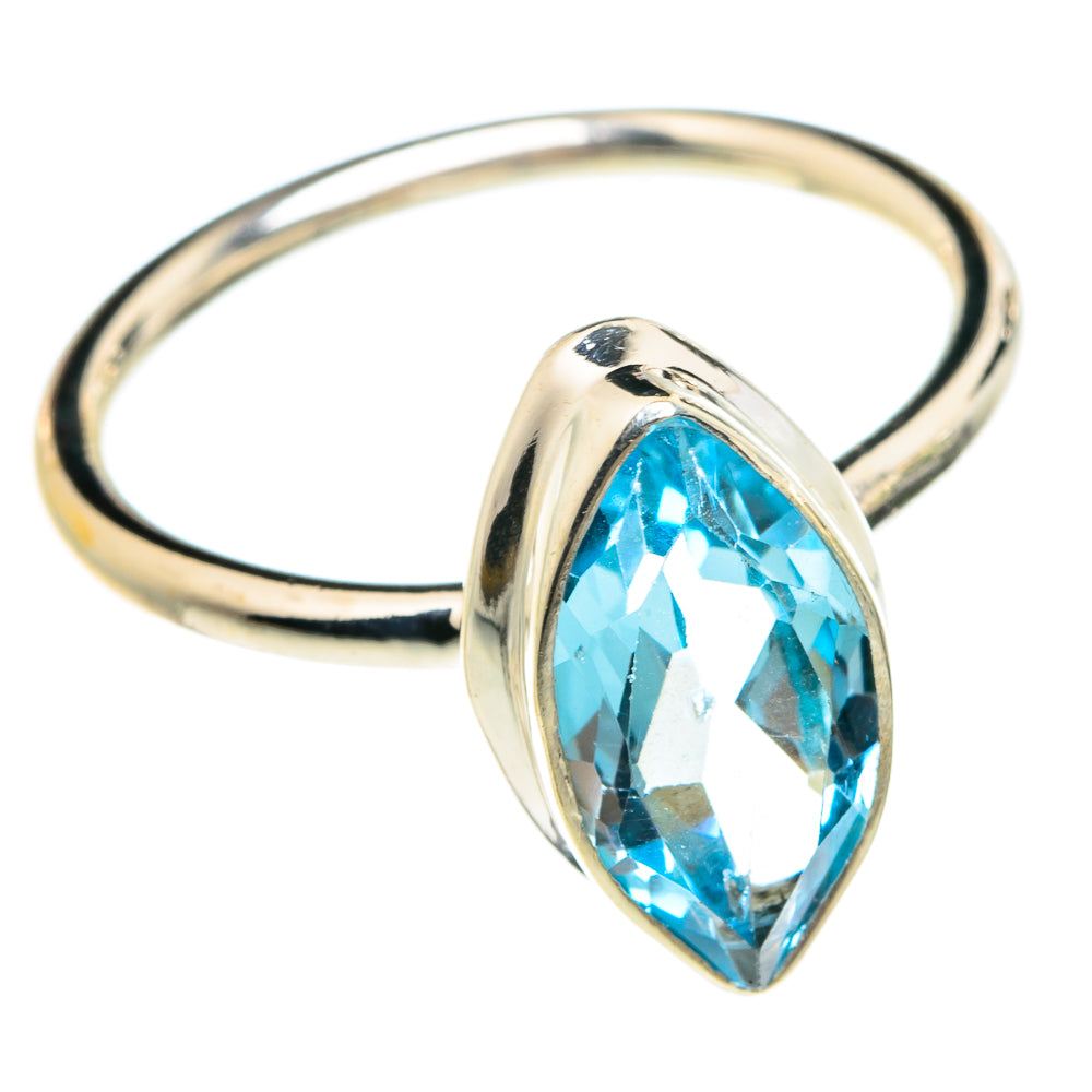 Blue Topaz Rings handcrafted by Anasilvercos - RING77948