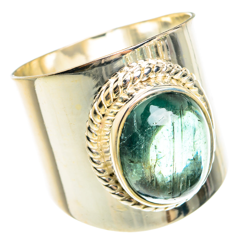 Green Tourmaline Rings handcrafted by Anasilvercos - RING77950