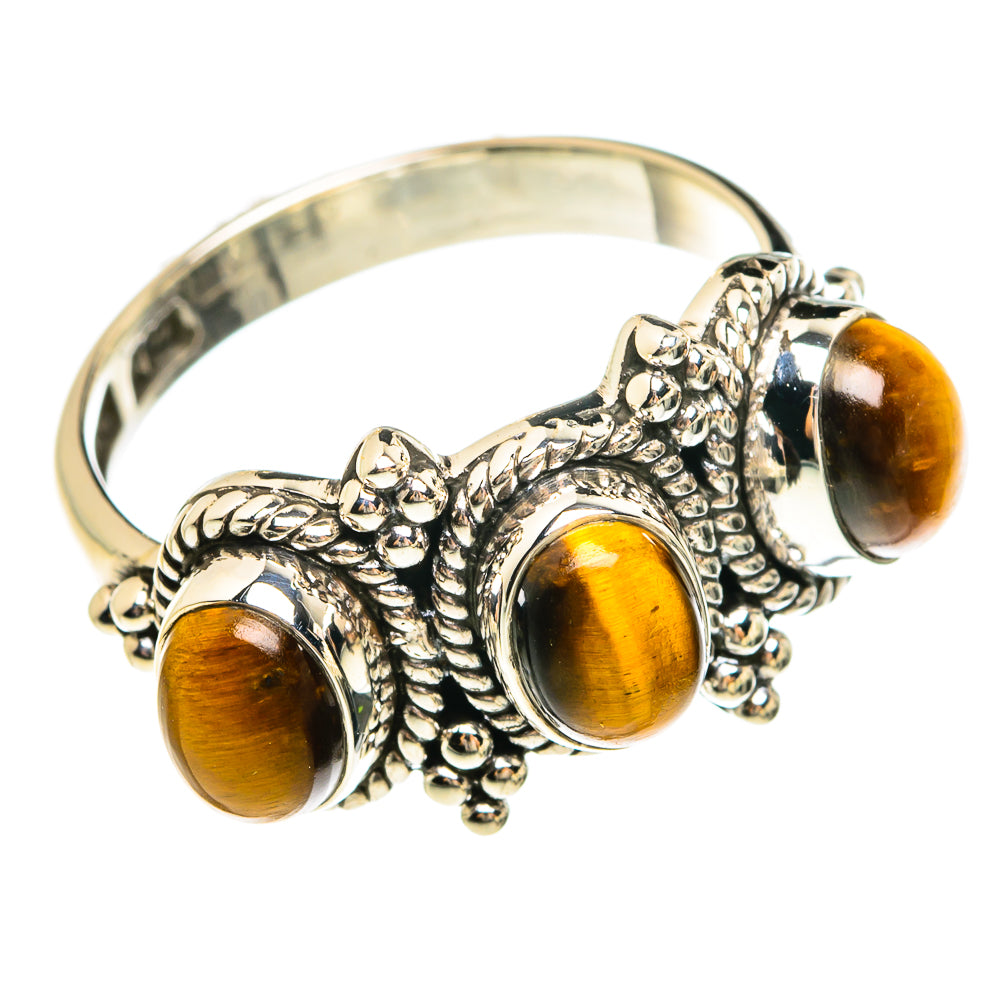 Tiger Eye Rings handcrafted by Anasilvercos - RING77951