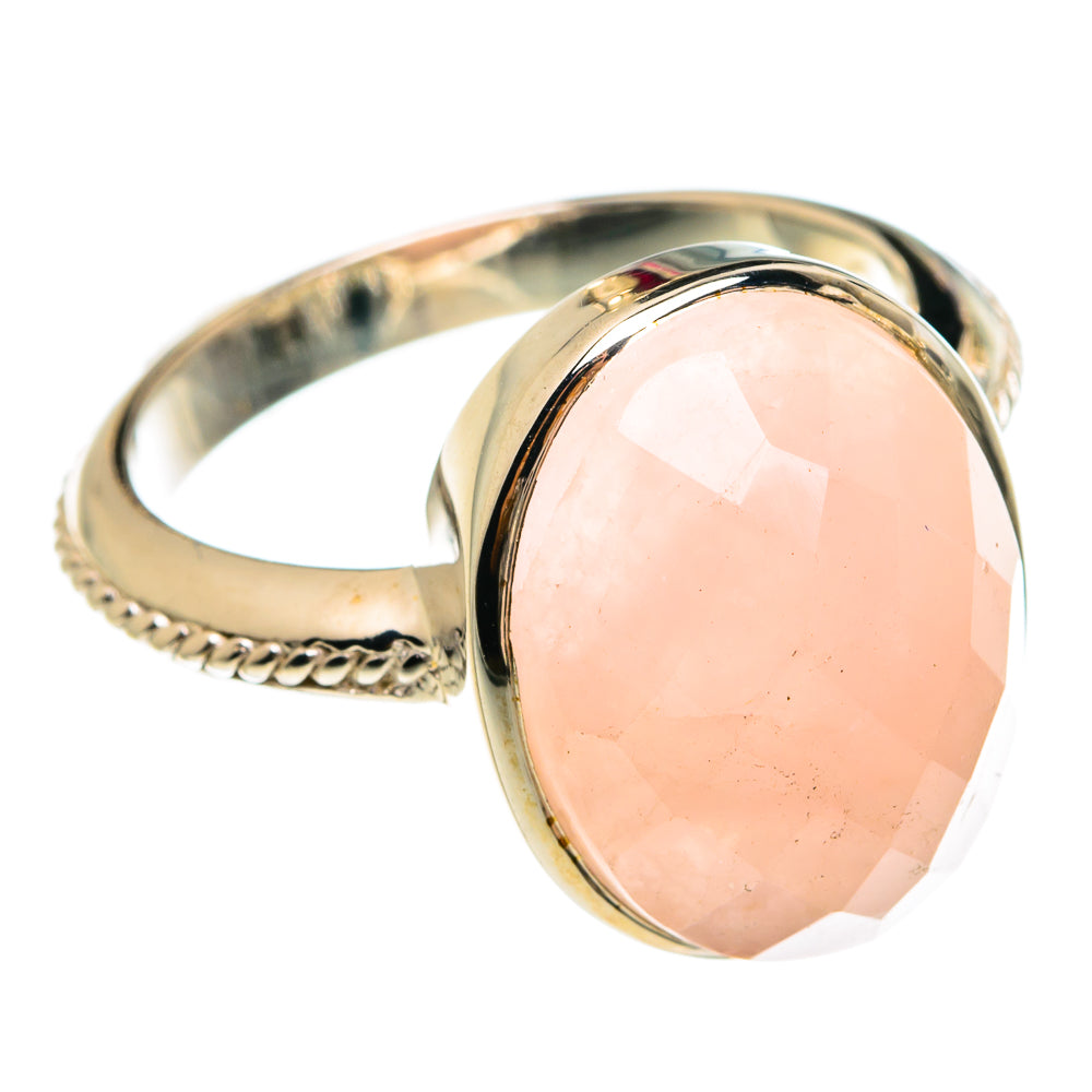 Rose Quartz Rings handcrafted by Anasilvercos - RING77960
