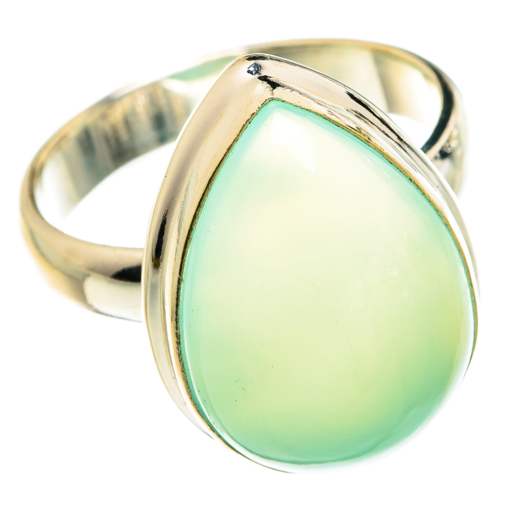 Aqua Chalcedony Rings handcrafted by Anasilvercos - RING77982