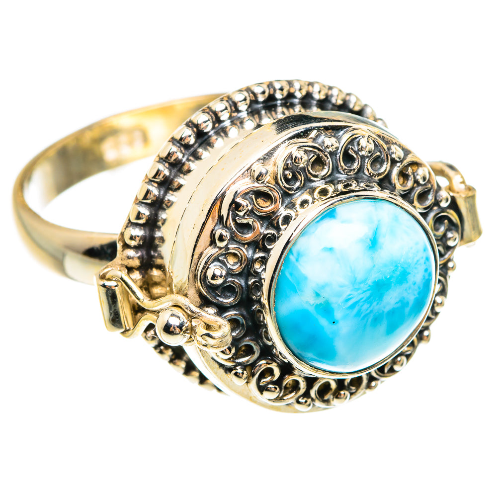 Larimar Rings handcrafted by Anasilvercos - RING77990