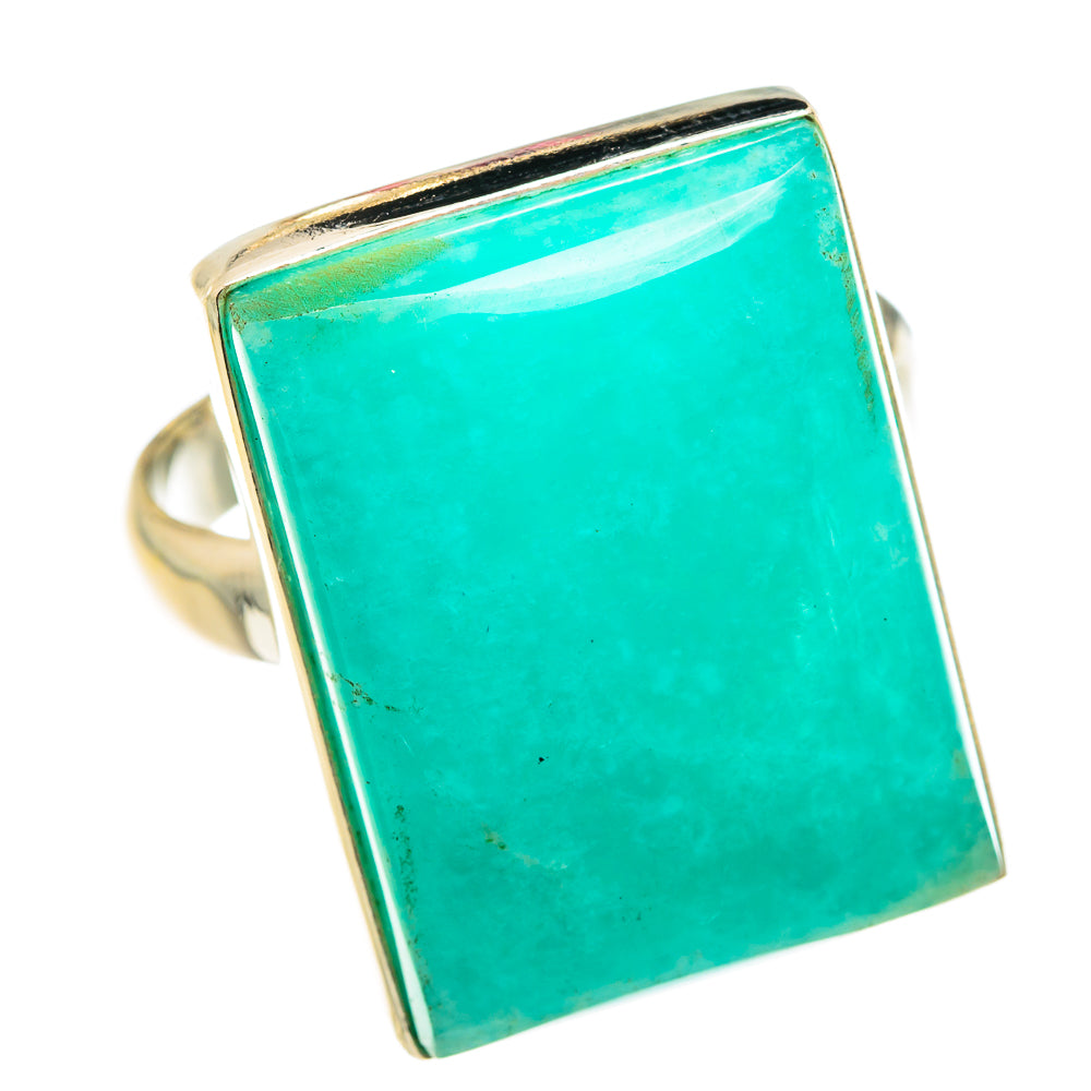 Peruvian Amazonite Rings handcrafted by Anasilvercos - RING77991