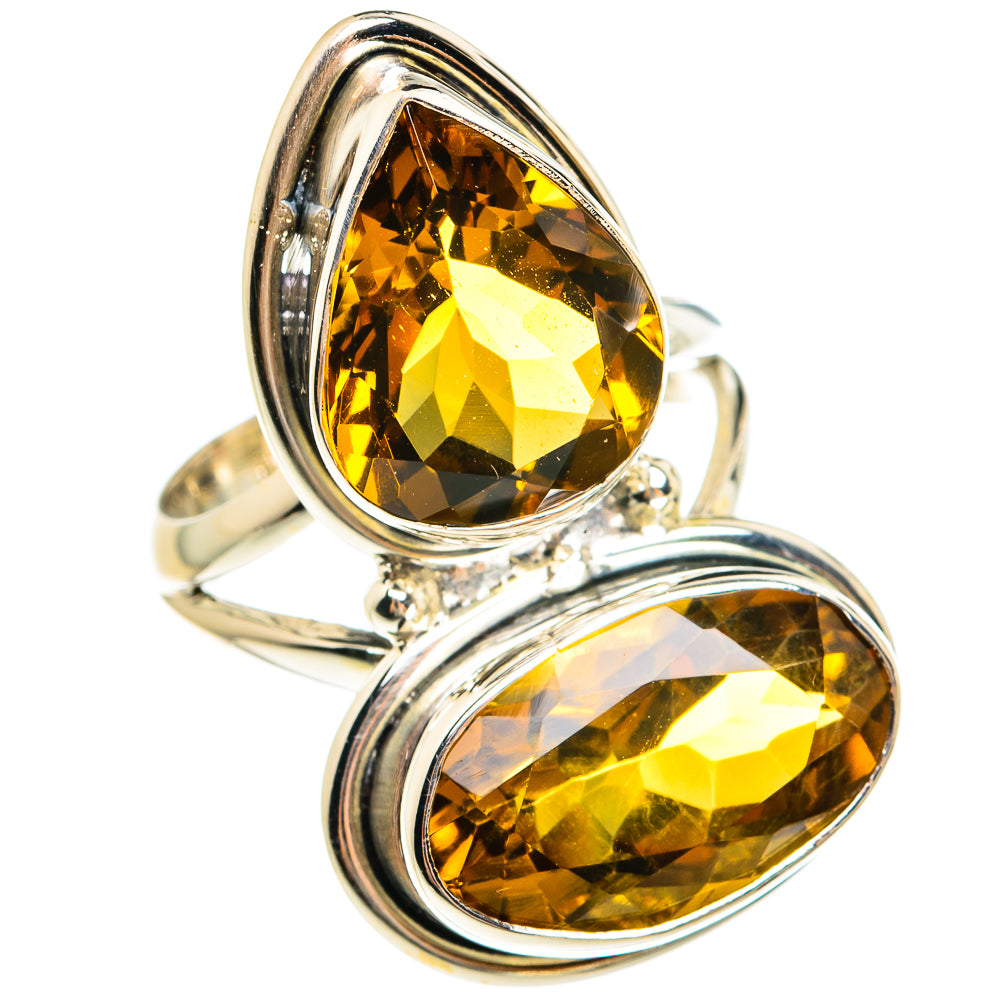 Mandarin Citrine Rings handcrafted by Anasilvercos - RING78000