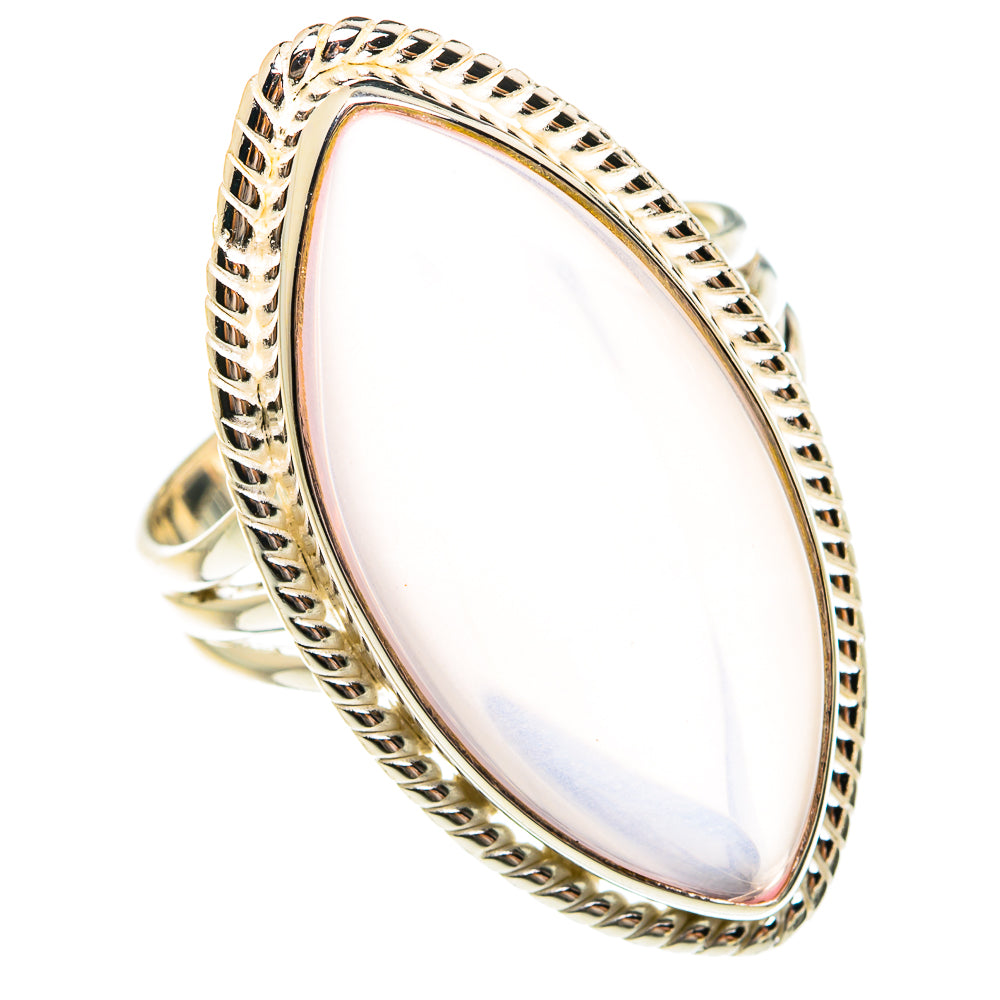 Rose Quartz Rings handcrafted by Anasilvercos - RING78005