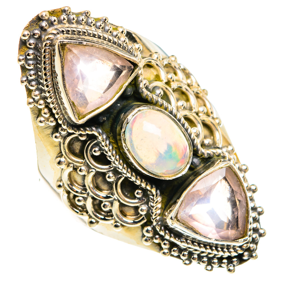 Ethiopian Opal Rings handcrafted by Anasilvercos - RING78022