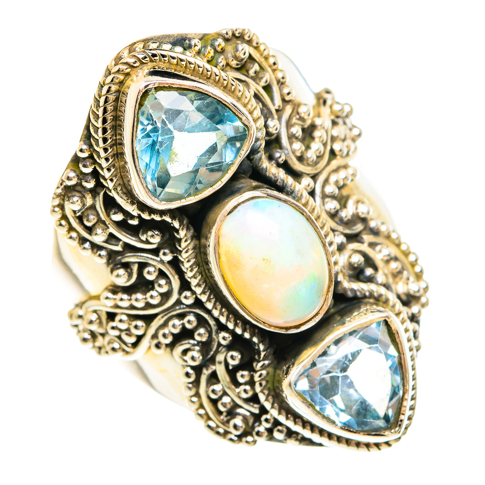 Ethiopian Opal Rings handcrafted by Anasilvercos - RING78023