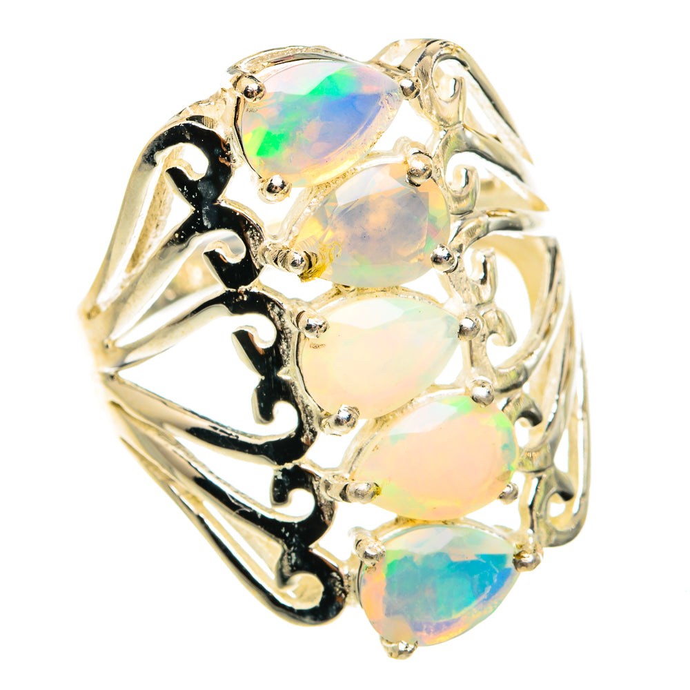 Ethiopian Opal Rings handcrafted by Anasilvercos - RING78024