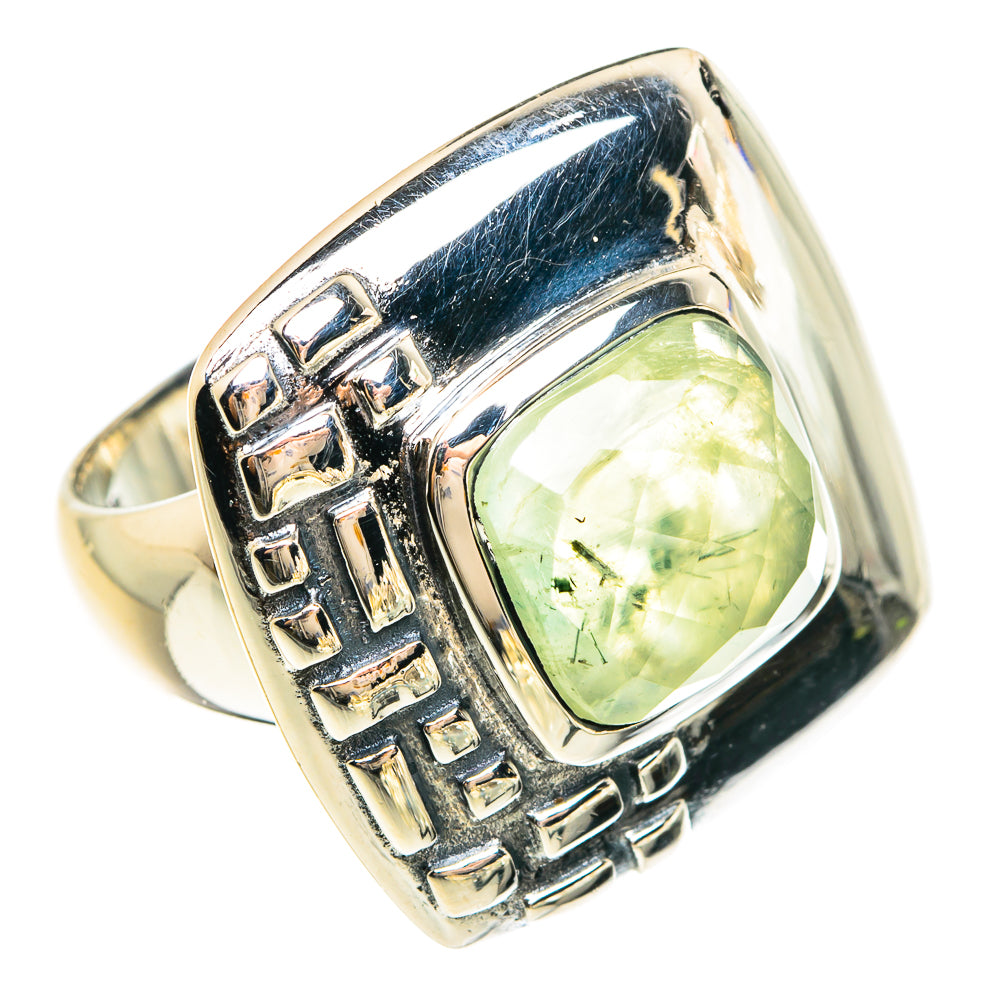 Prehnite Rings handcrafted by Anasilvercos - RING78041