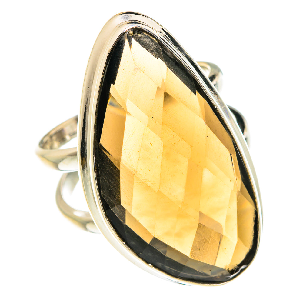 Smoky Quartz Rings handcrafted by Anasilvercos - RING78043