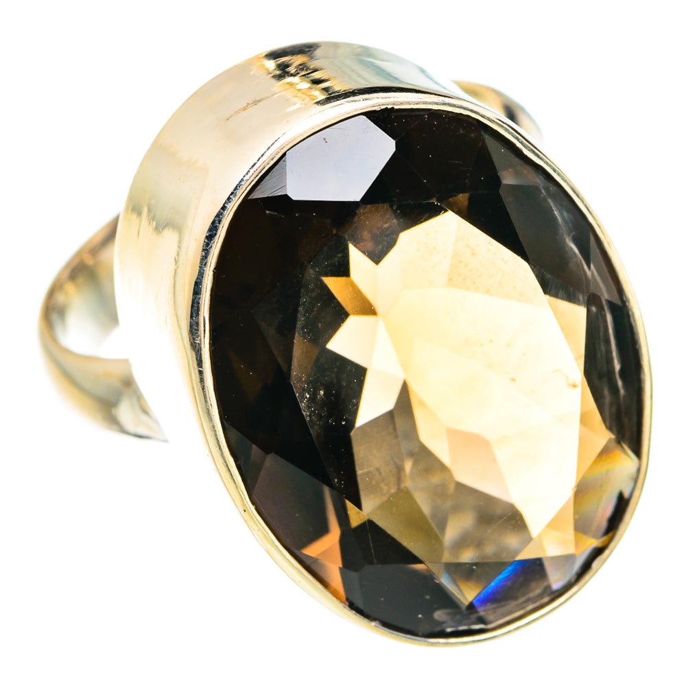 Smoky Quartz Rings handcrafted by Anasilvercos - RING78045