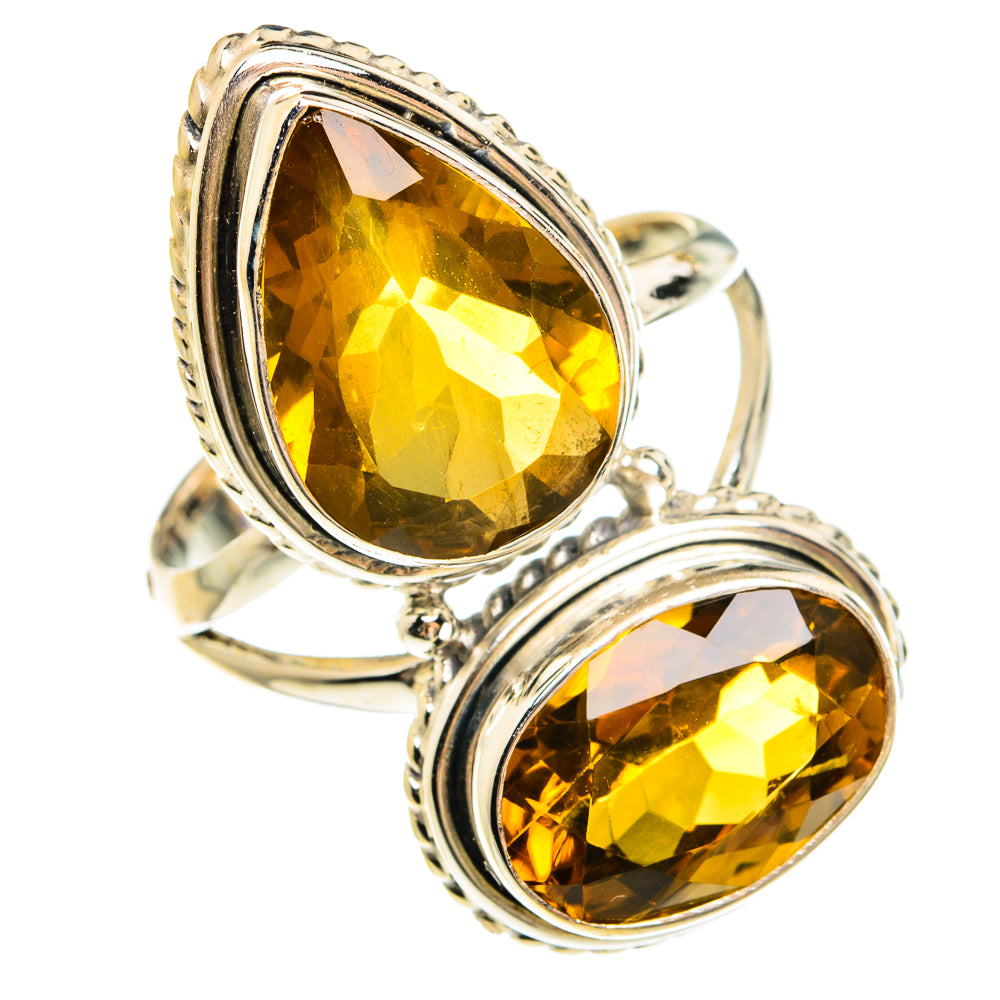 Mandarin Citrine Rings handcrafted by Anasilvercos - RING78049