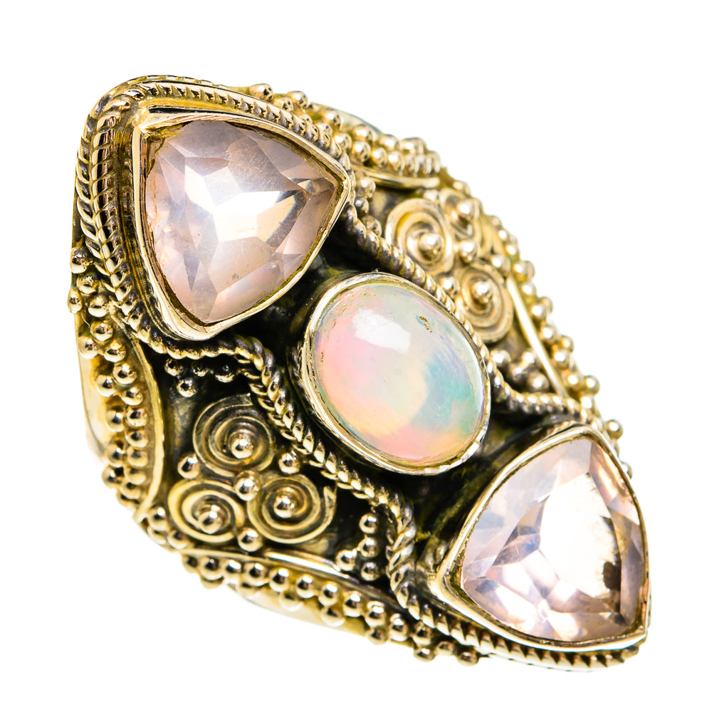 Ethiopian Opal Rings handcrafted by Anasilvercos - RING78065