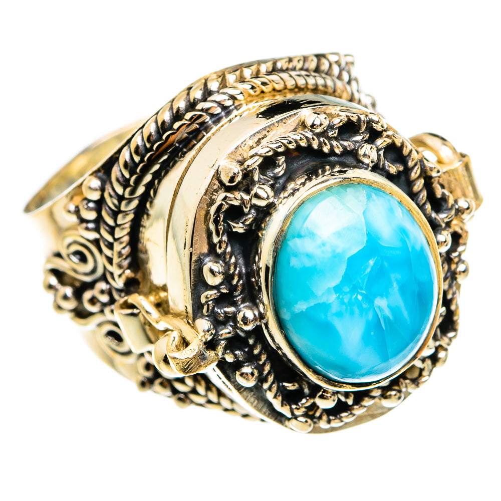Larimar Rings handcrafted by Anasilvercos - RING78069