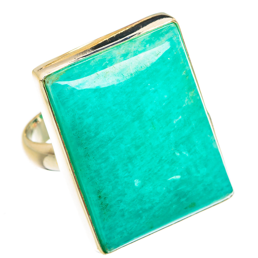 Peruvian Amazonite Rings handcrafted by Anasilvercos - RING78076