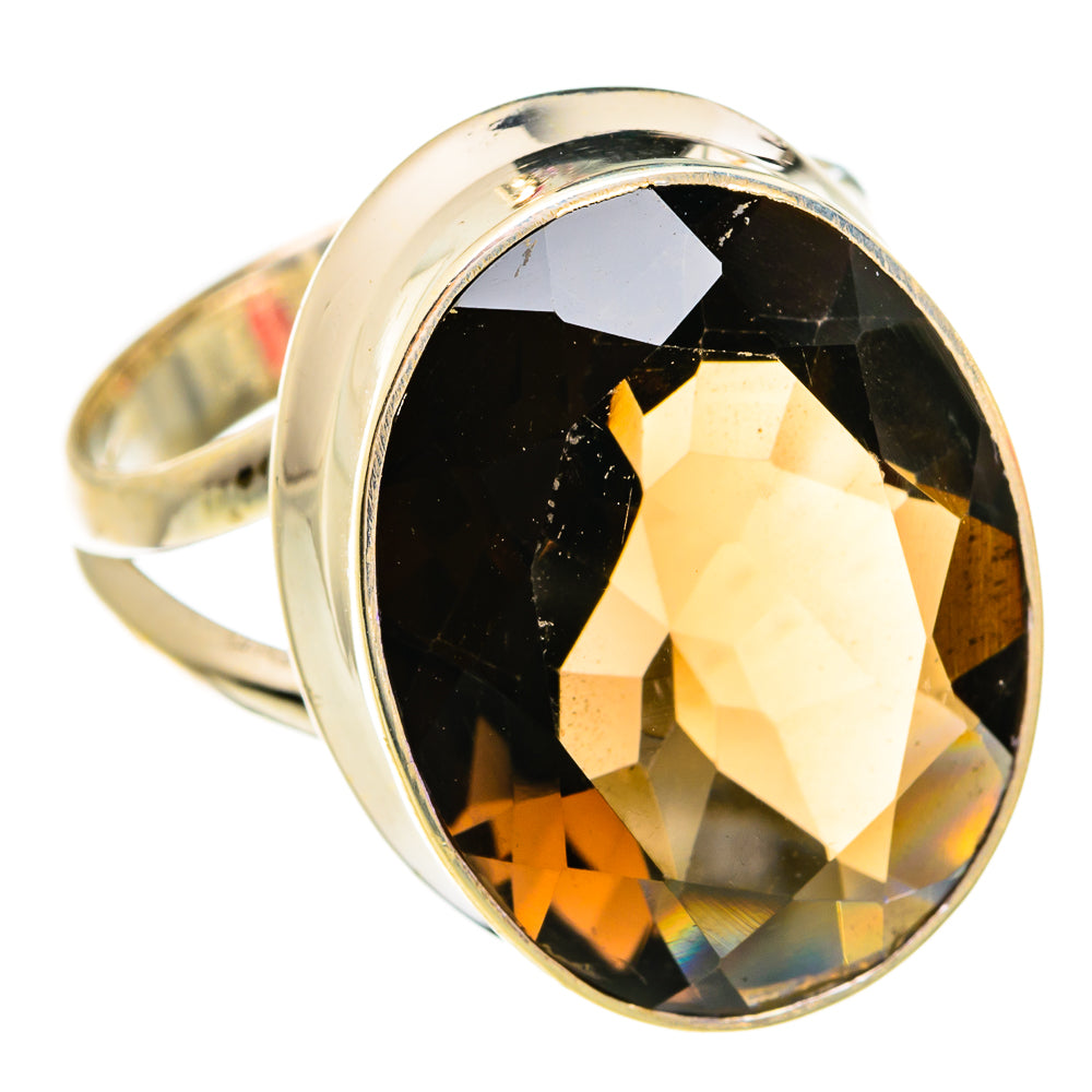 Smoky Quartz Rings handcrafted by Anasilvercos - RING78082